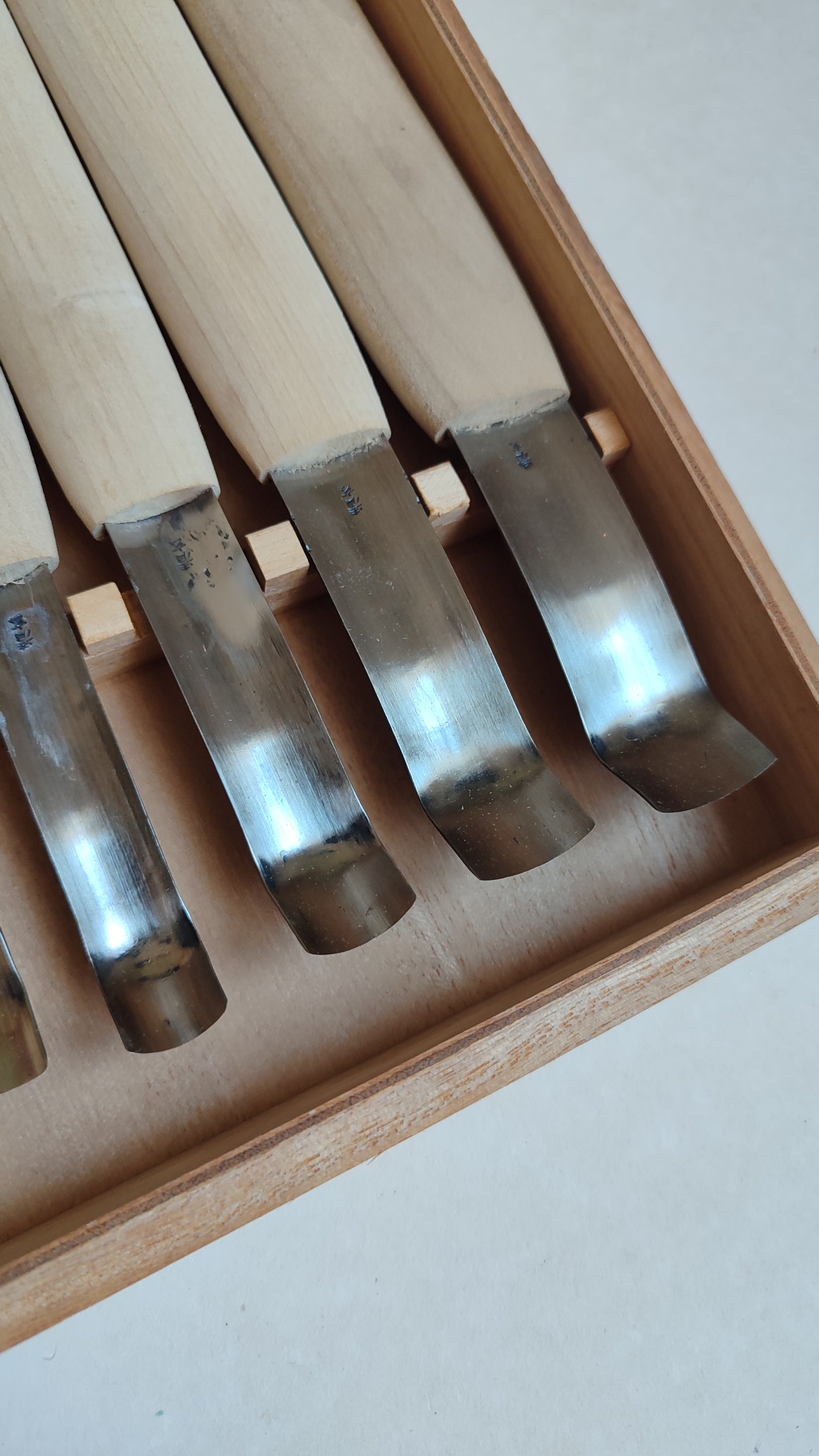 Set de ciseaux japonais "Chokokuto" gouges de gravure sur bois "Seigen"