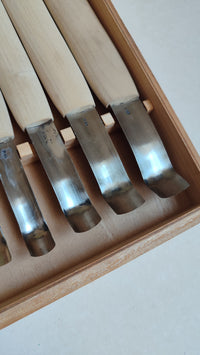 Set de ciseaux japonais "Chokokuto" gouges de gravure sur bois "Seigen"