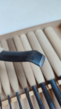 Set de ciseaux japonais "Chokokuto" gouges de gravure sur bois "Seigen"