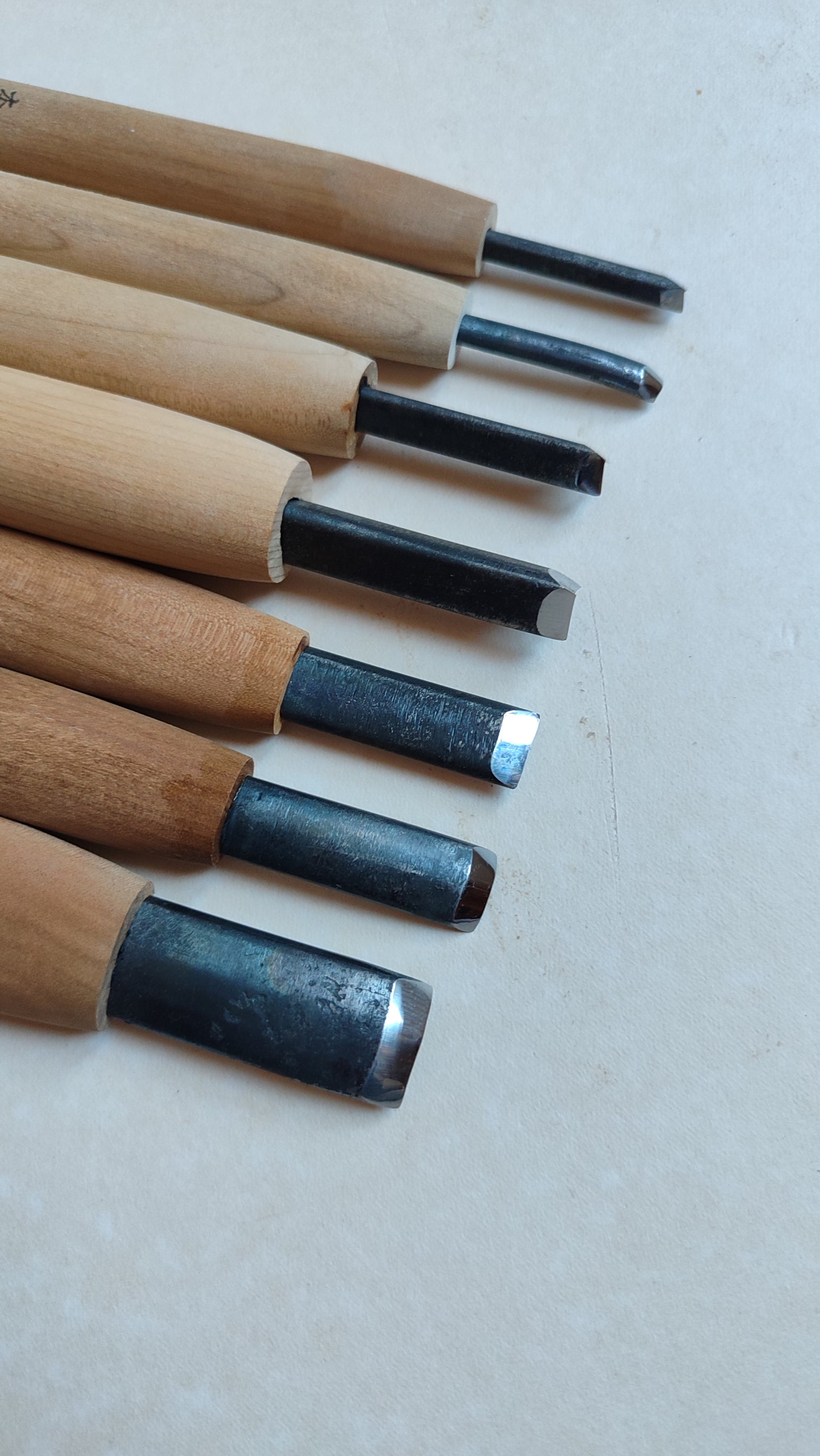 Set de ciseaux japonais, gouges de gravure sur bois "Chokokuto"