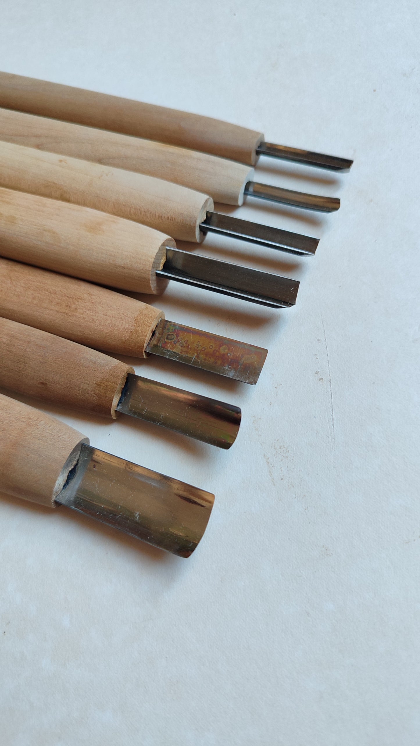 Set de ciseaux japonais, gouges de gravure sur bois "Chokokuto"