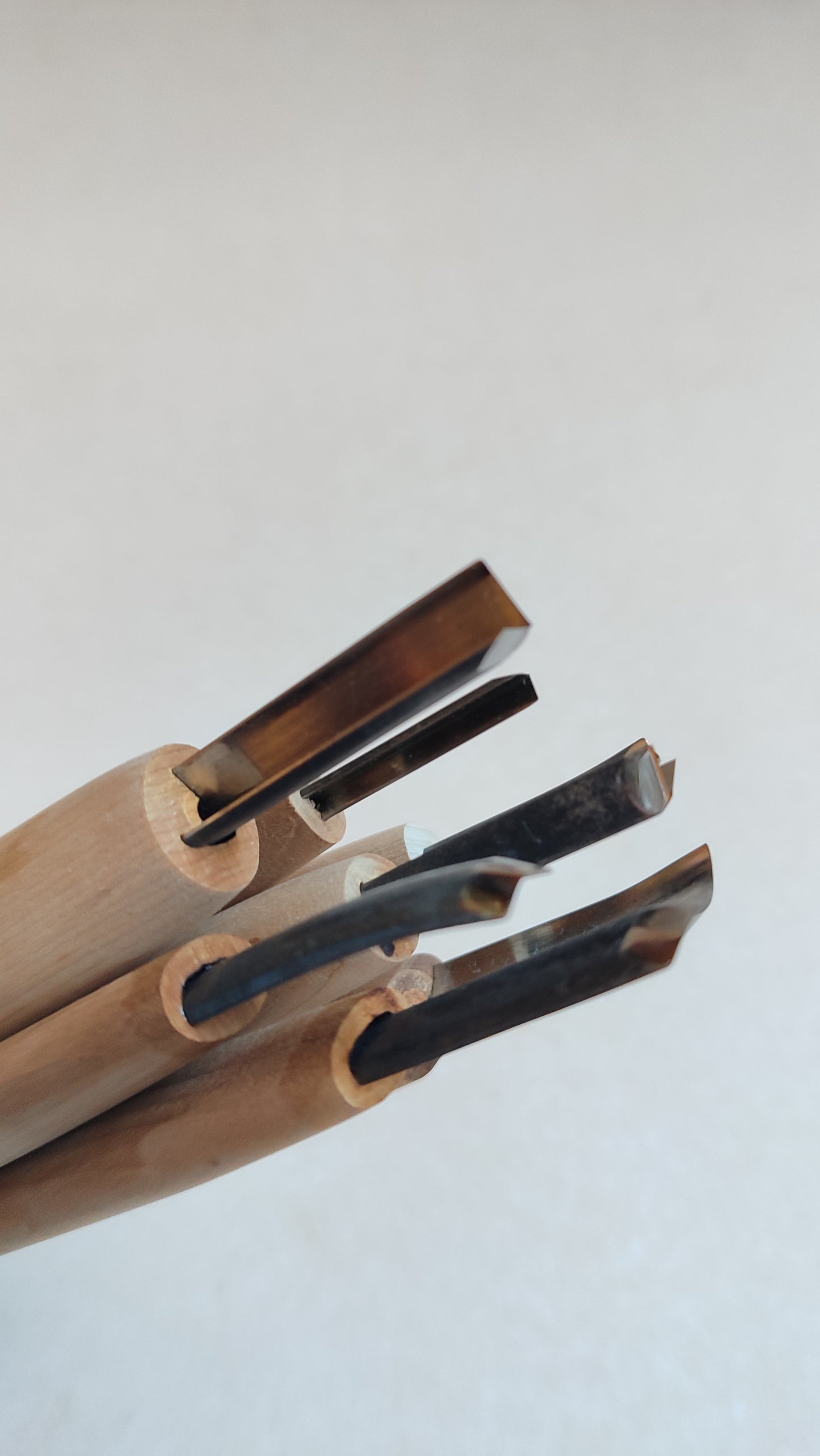 Set de ciseaux japonais, gouges de gravure sur bois "Chokokuto"