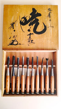 Set de ciseaux de gravure japonais "Horisei Tzumi" 10 pièces