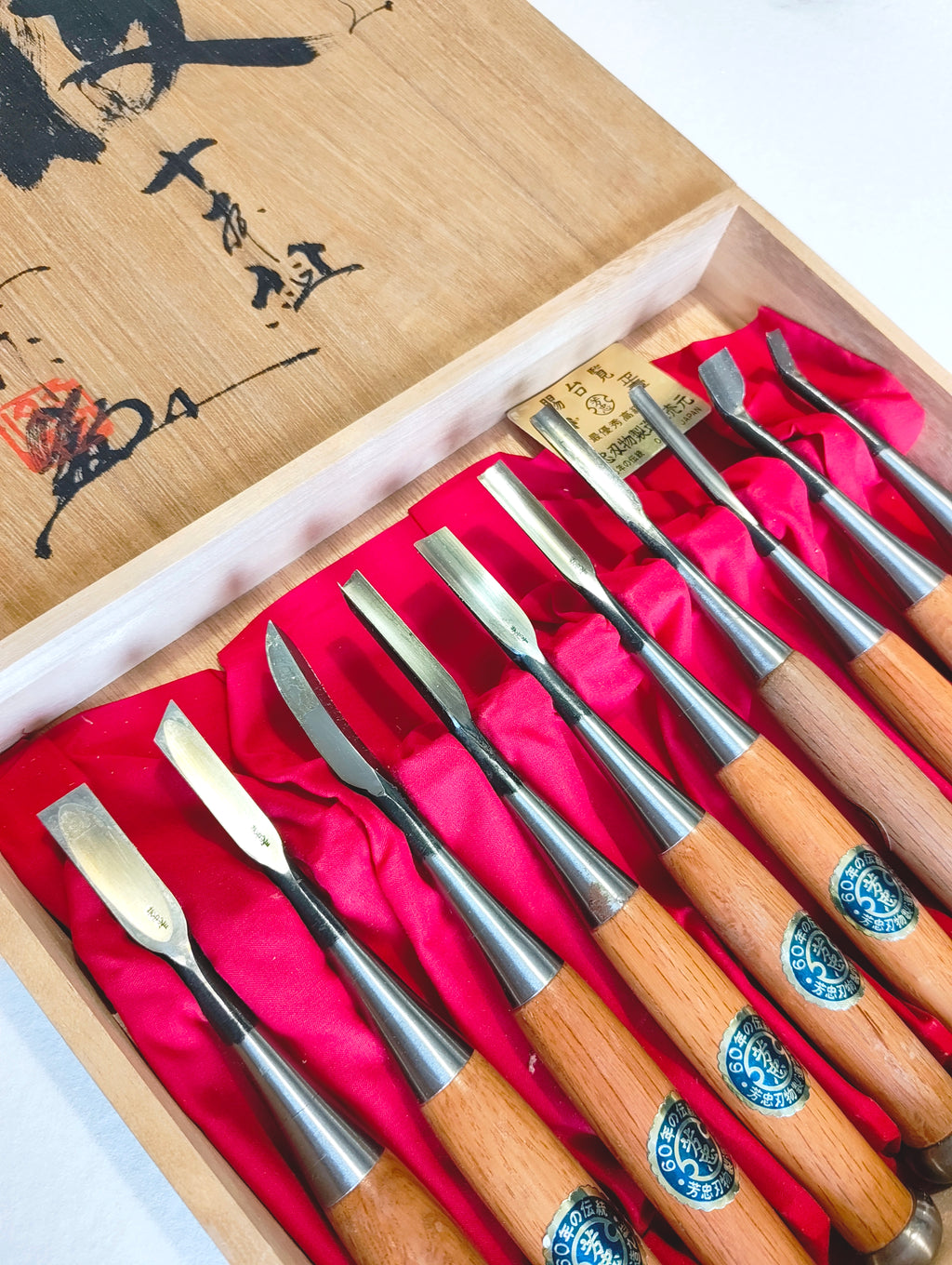Set de ciseaux de gravure japonais "Yoshitada" 10 pièces