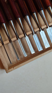 Set de ciseaux japonais Oire nomi "Mitsuyoshi Moto" forme "Shinogi".