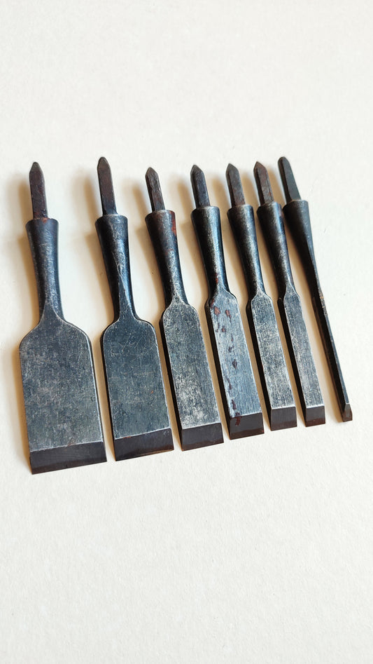 Set de fer de ciseaux japonais "Oire Nomi" 3, 9, 12, 15, 18, 24, 30mm