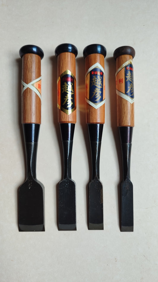 Quatuor de ciseaux japonais premium "Oire Nomi" 15, 18, 21, 30mm "Koshihiko"