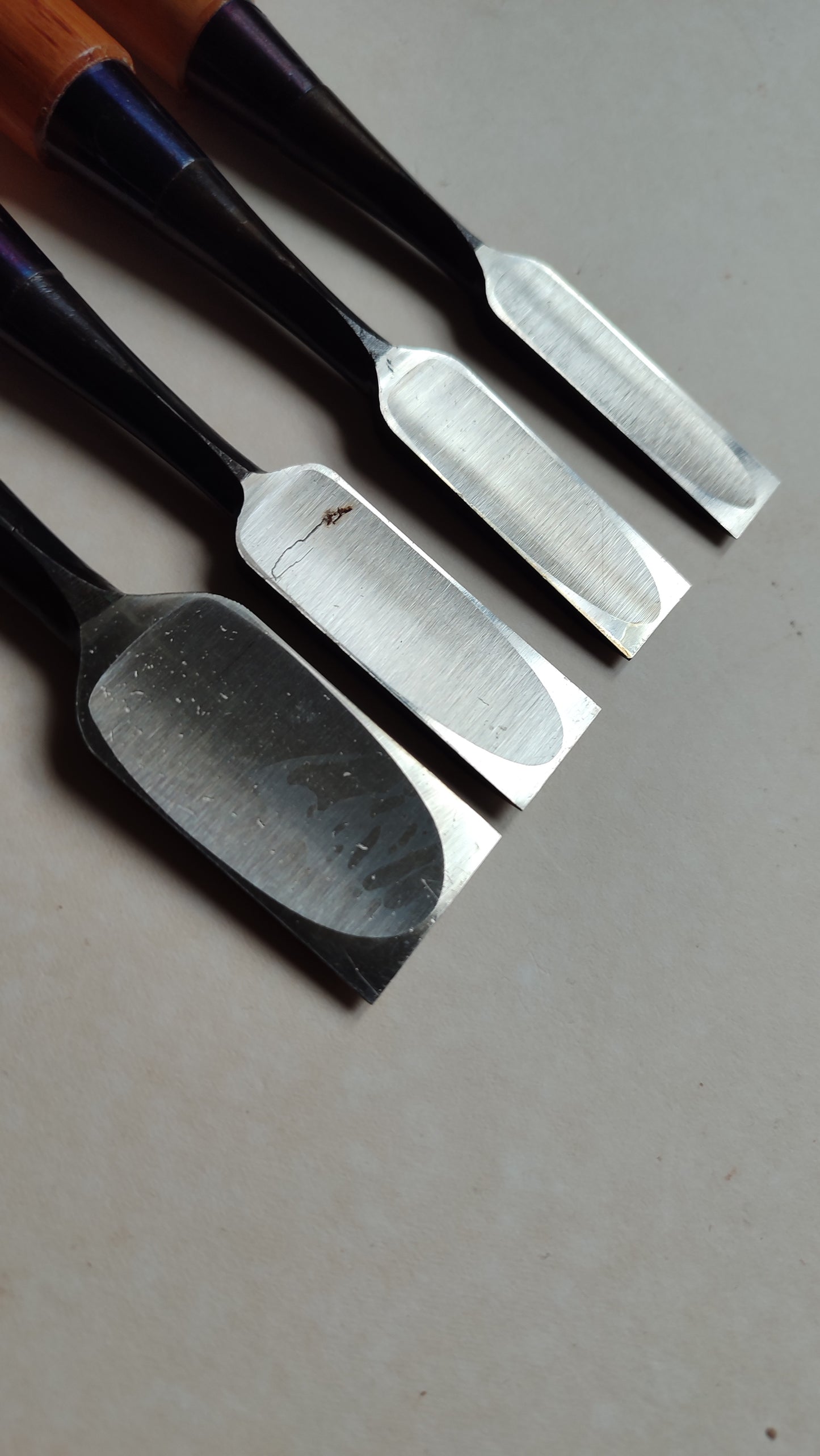 Quatuor de ciseaux japonais premium "Oire Nomi" 15, 18, 21, 30mm "Koshihiko"