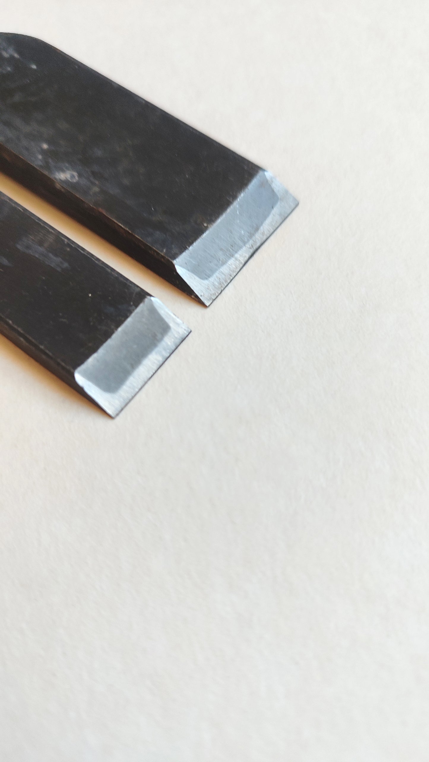 Duo de ciseaux japonais vintage "Oire nomi" 15 et 21mm "Kunimura"