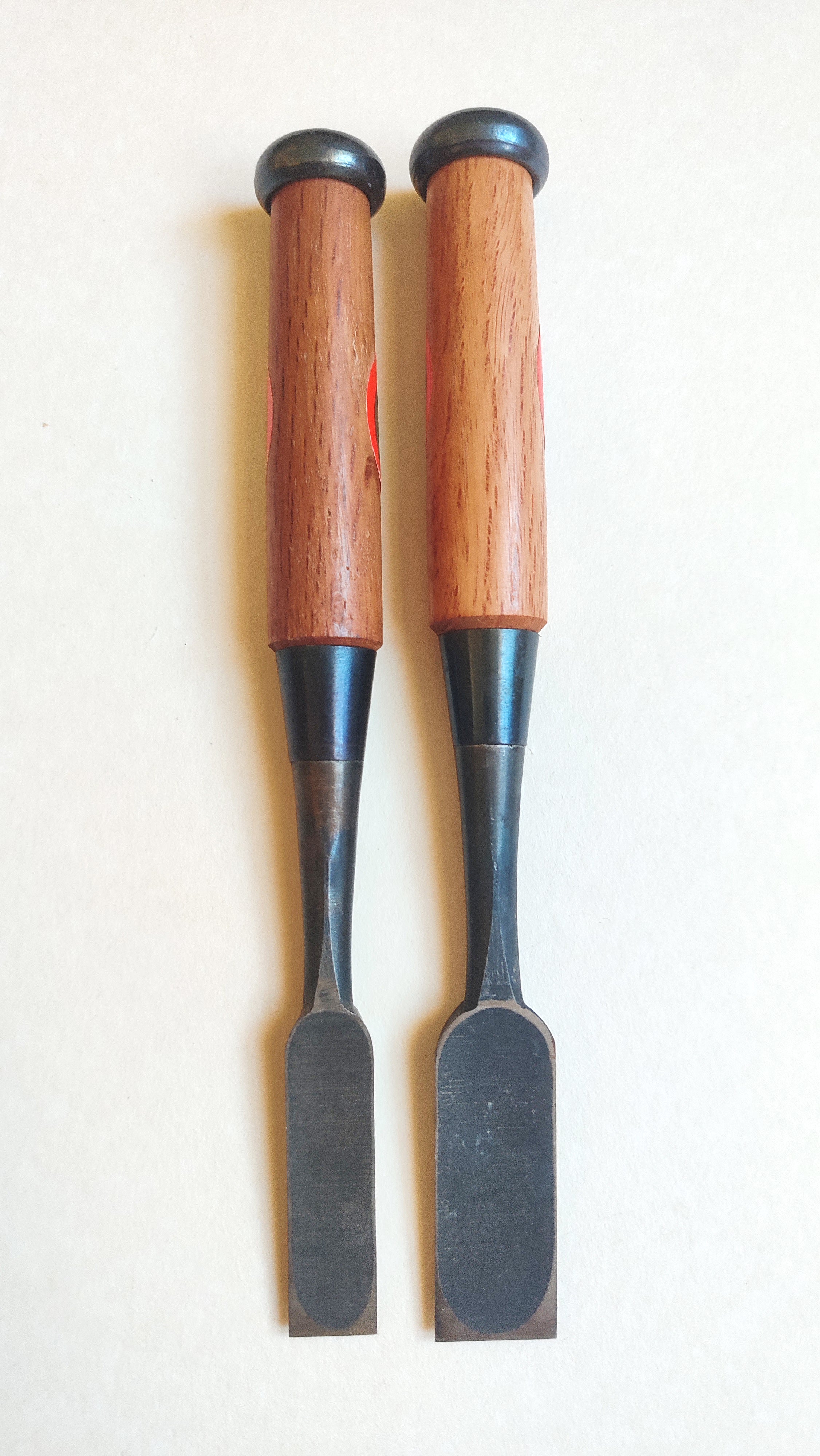 Duo de ciseaux japonais vintage "Oire nomi" 15 et 21mm "Kunimura"