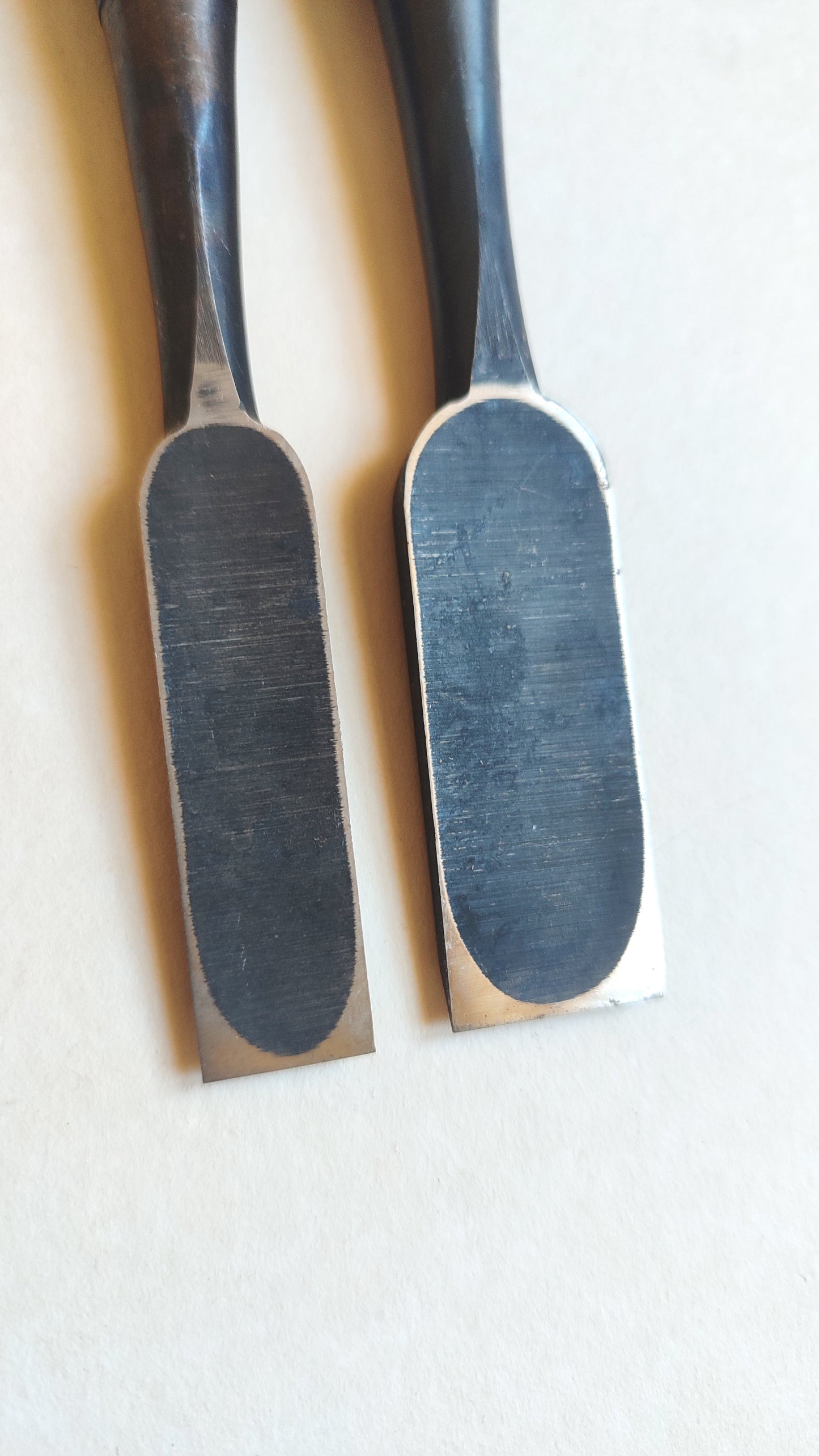 Duo de ciseaux japonais vintage "Oire nomi" 15 et 21mm "Kunimura"