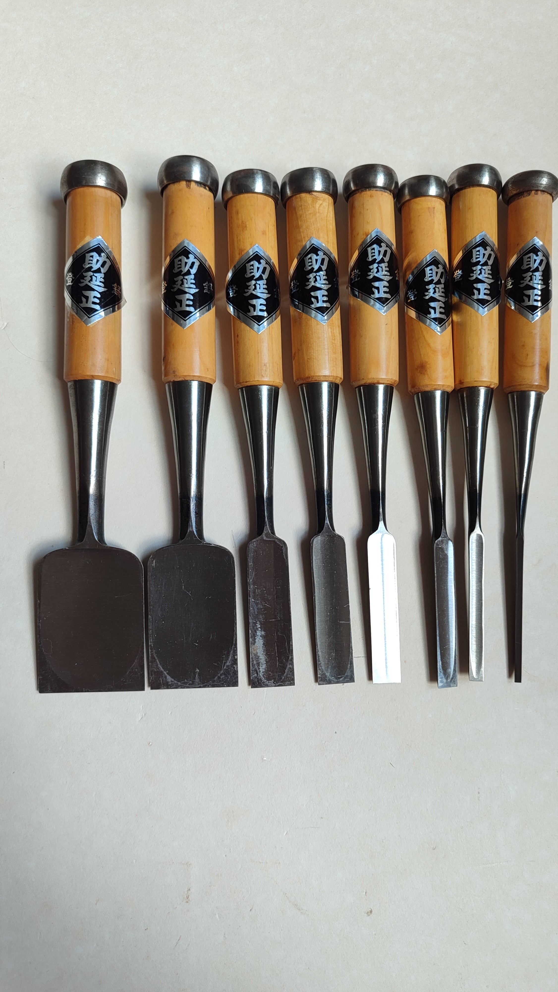 Set de Ciseaux Japonais "Oire Nomi" 3, 6, 9, 12, 15, 18, 36, 42mm "Sukenobu"