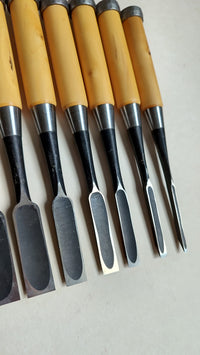Set de Ciseaux Japonais "Oire Nomi" 3, 6, 9, 12, 15, 18, 24, 30, 36, 42mm "Yusuke"