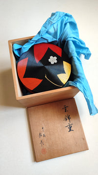 Coffret en laque japonaise "Jubako" fabriqué Zohiko Unkinju à Kyoto