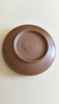 Coupe à confiserie japonaise de style "Bizen" fabriqué par "Akiyoshi Murakami" 155mm