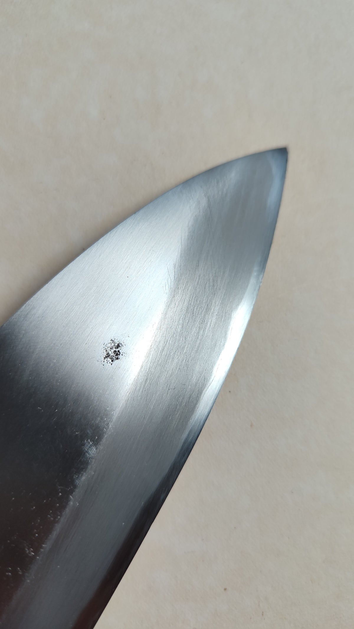 Magnifique couteau de cuisine japonais vintage "Deba" 165mm "Fujijiro"