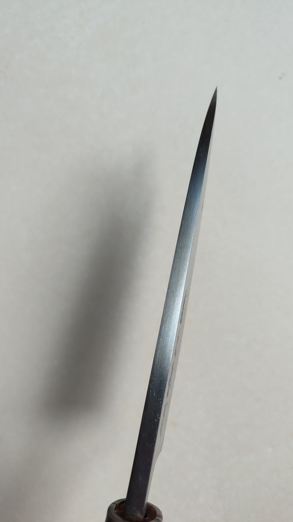 Magnifique couteau de cuisine japonais vintage "Deba" 165mm "Fujijiro"