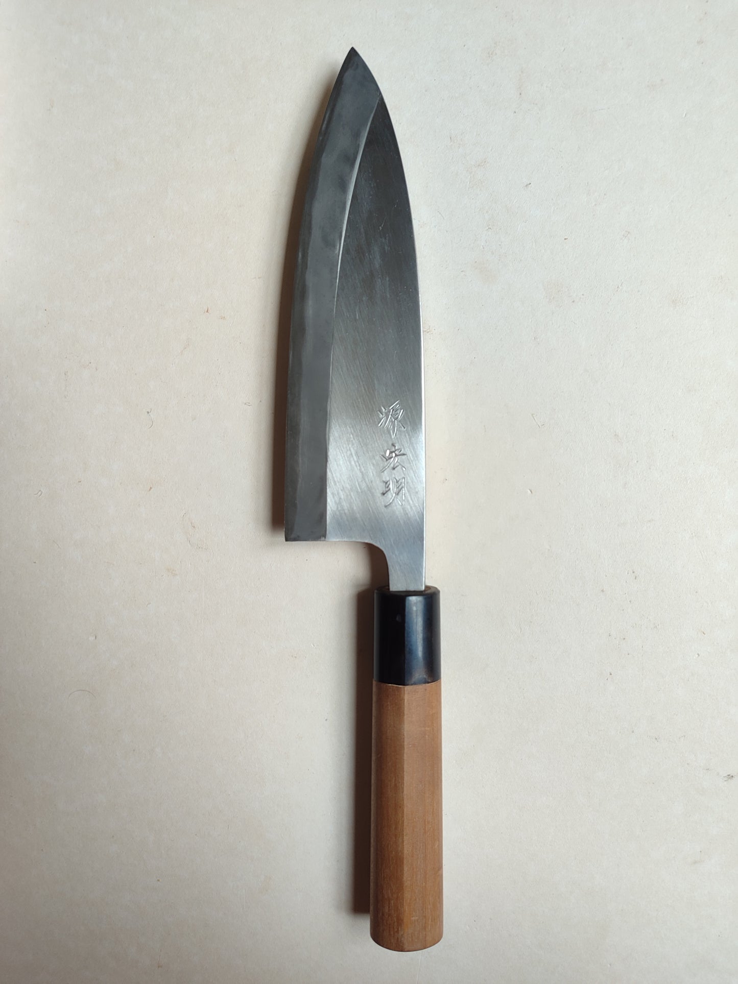 Couteau de cuisine japonais vintage "Deba" 180mm "Minamoto" gaucher