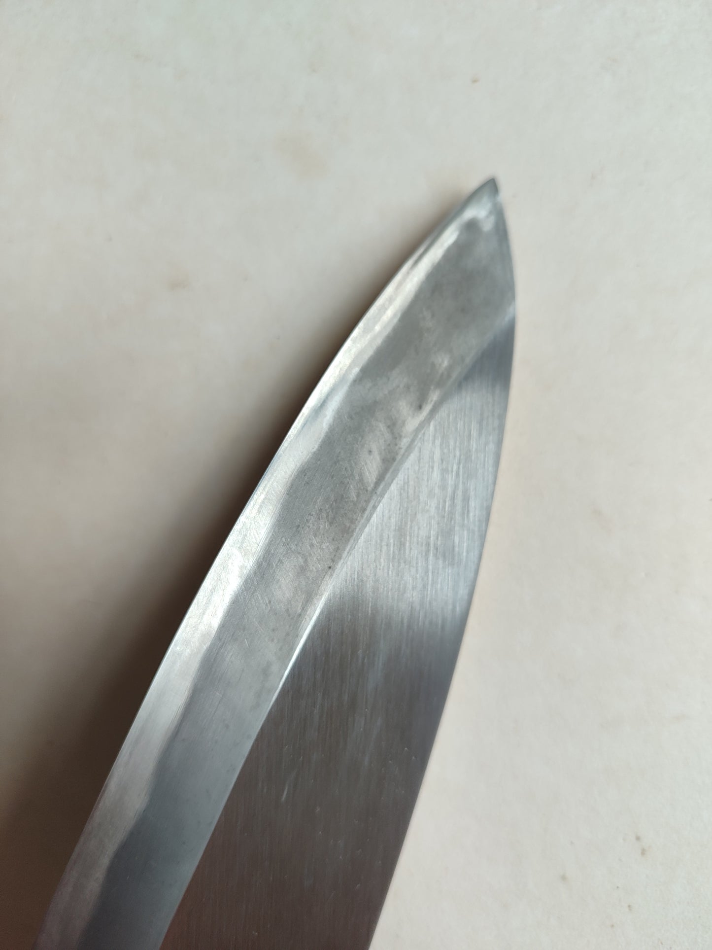 Couteau de cuisine japonais vintage "Deba" 180mm "Minamoto" gaucher