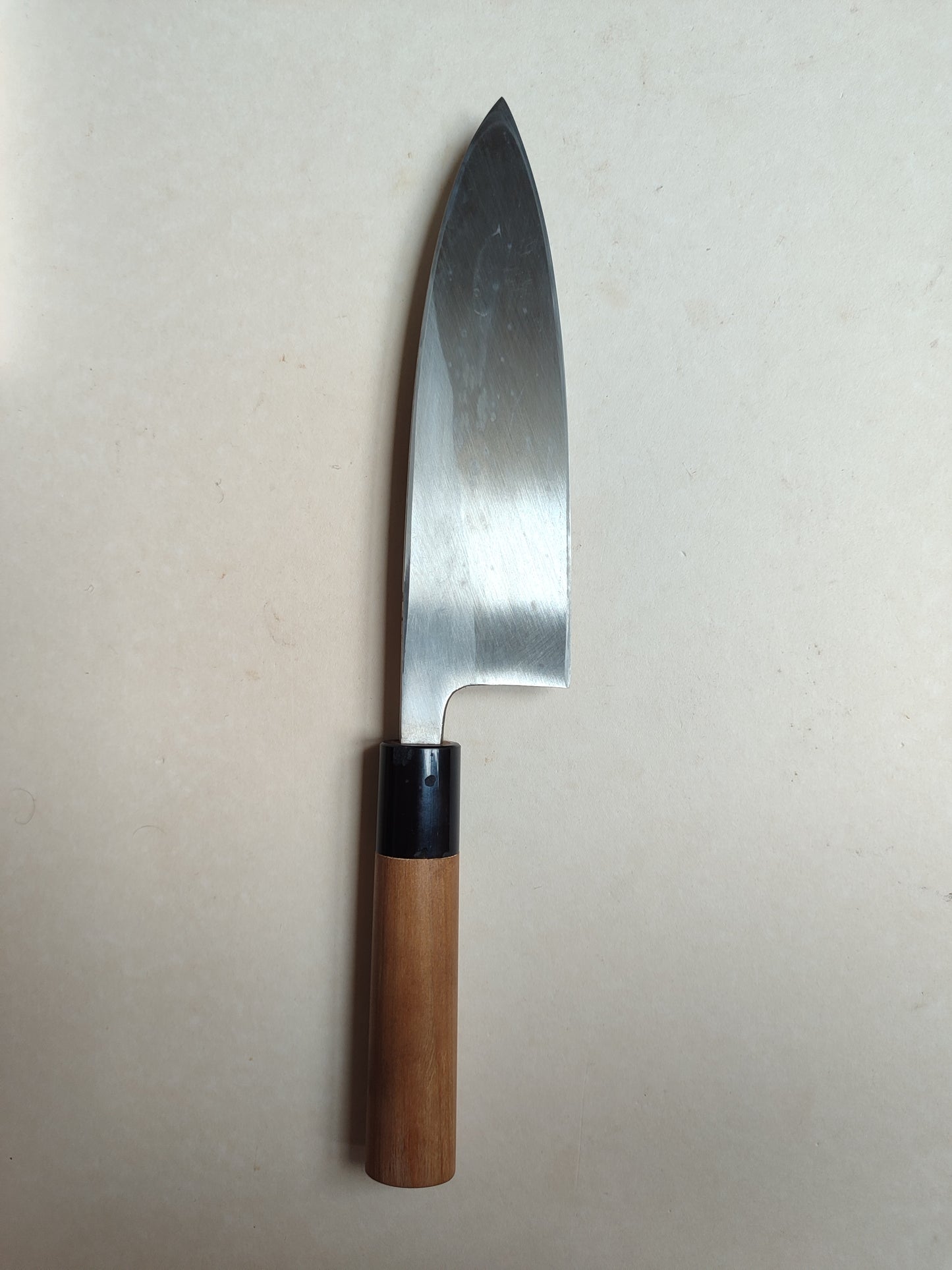 Couteau de cuisine japonais vintage "Deba" 180mm "Minamoto" gaucher