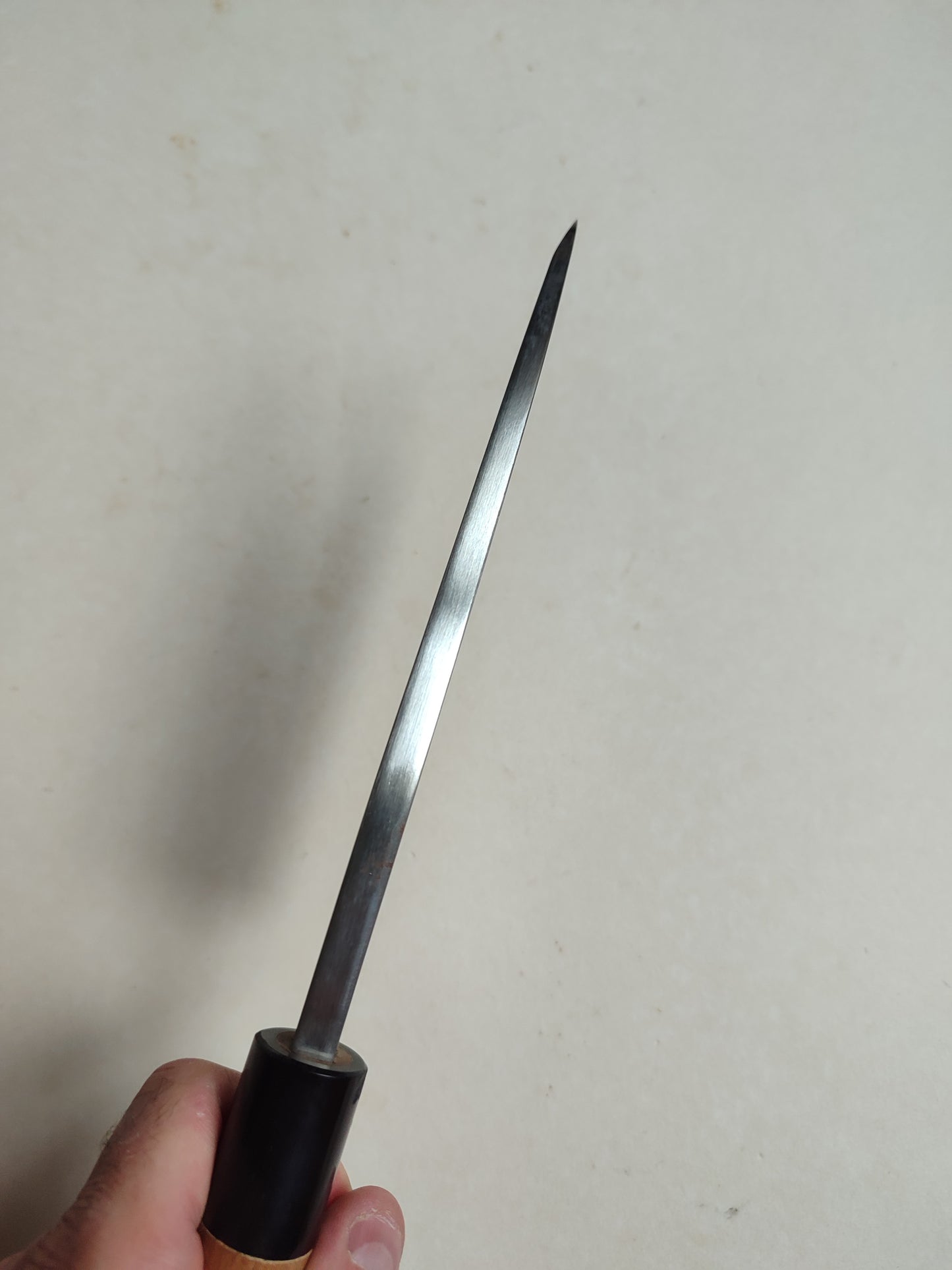 Couteau de cuisine japonais vintage "Deba" 180mm "Minamoto" gaucher