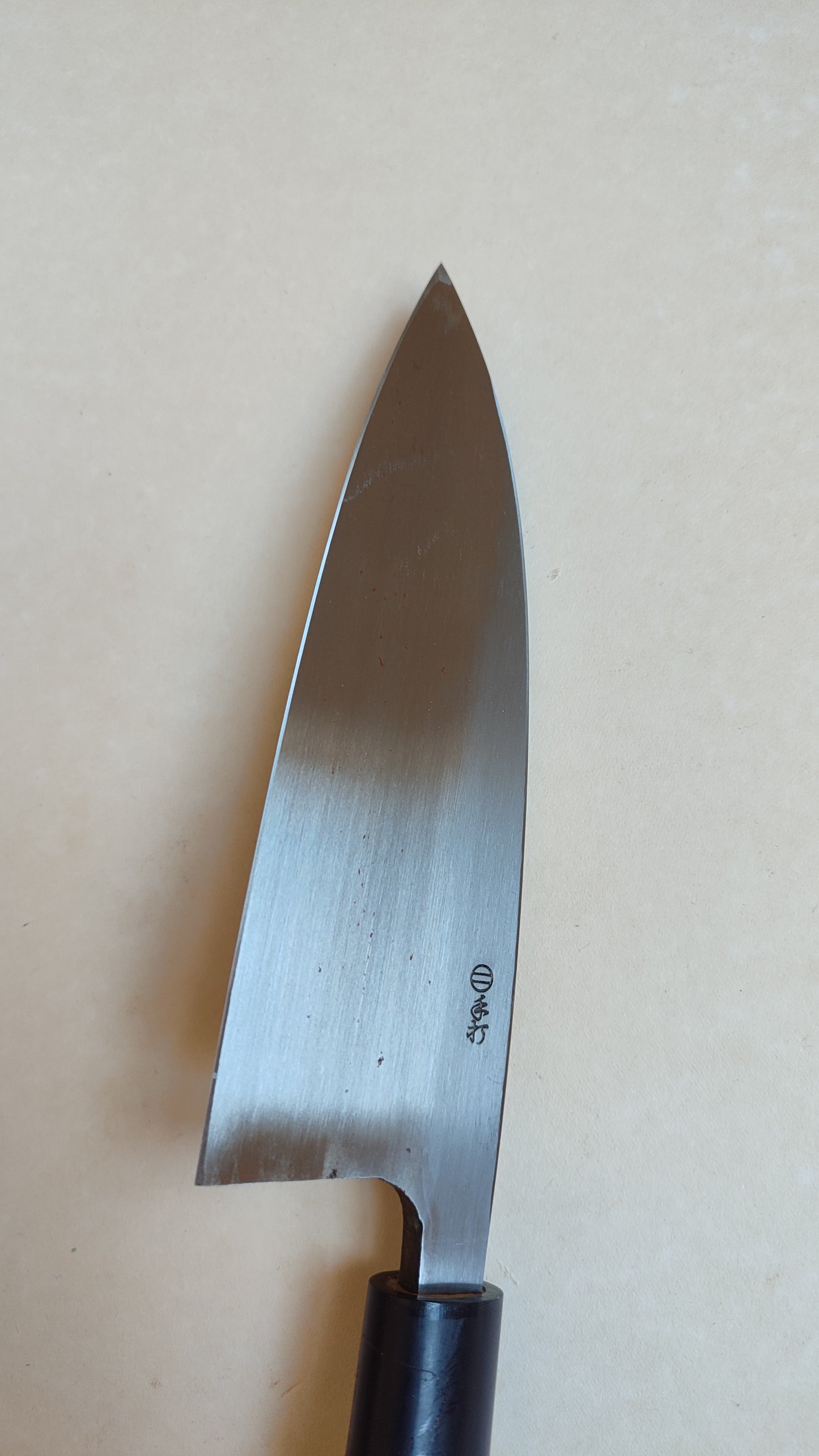 Magnifique couteau de cuisine japonais vintage "Deba" 165mm "Seikon"