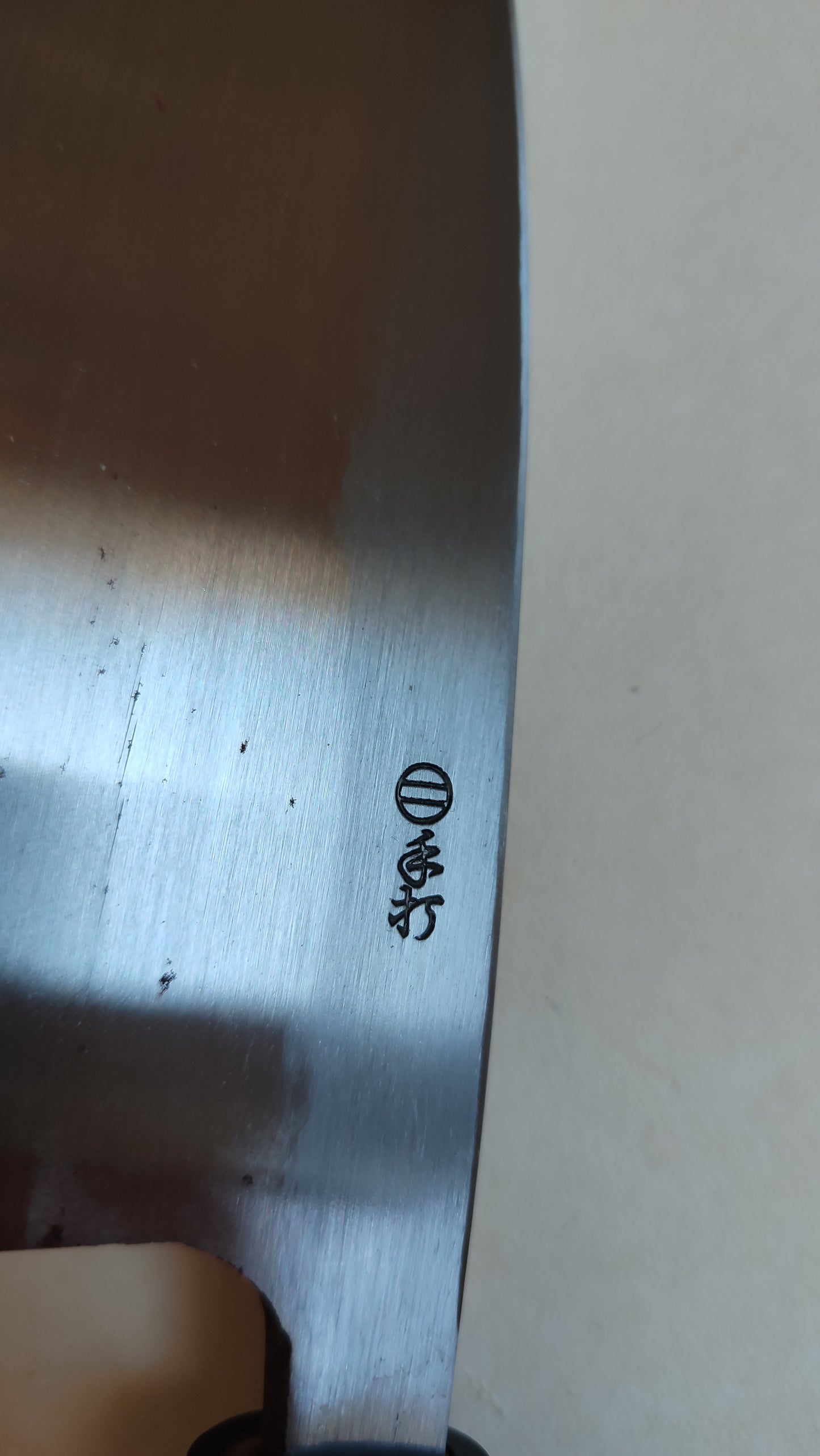 Magnifique couteau de cuisine japonais vintage "Deba" 165mm "Seikon"