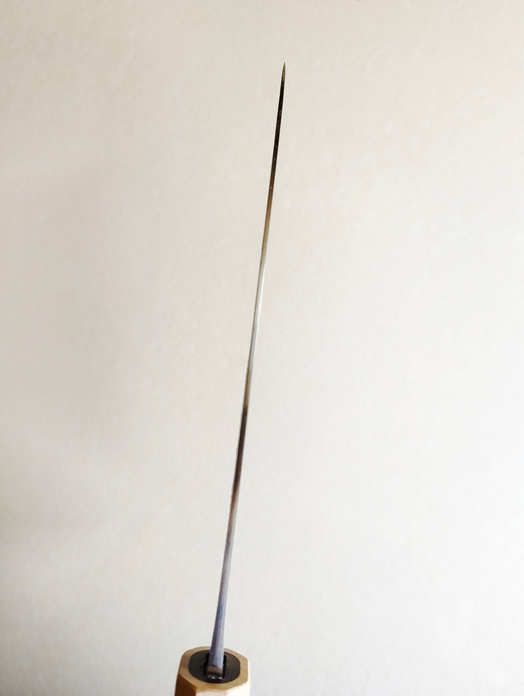 Couteau de cuisine japonais "Gyuto" 180mm White steel "Shiro kamo" Purple rain.