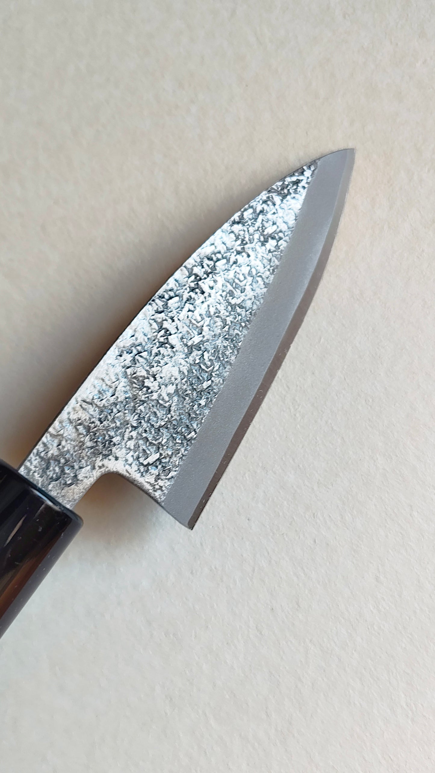 Couteau de cuisine japonais "Ko-deba" 90mm "Tsuchime"