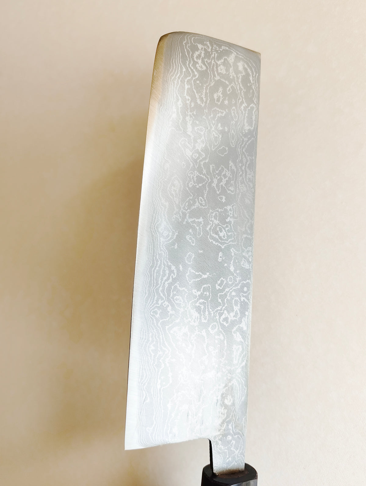 Magnifique couteau de cuisine japonais "Nakiri" 165mm White steel "Shiro kamo"