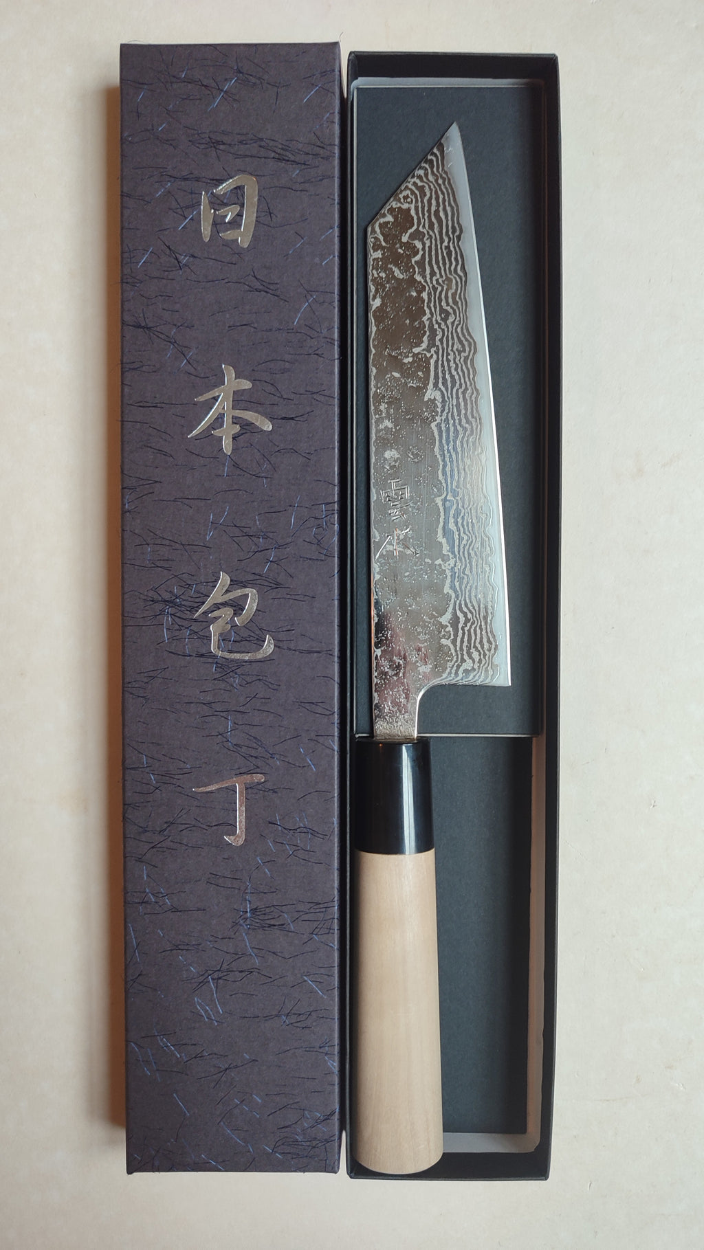 Magnifique couteau de cuisine japonais "Bunka" 170mm 410C Steel "Maruyoshi"