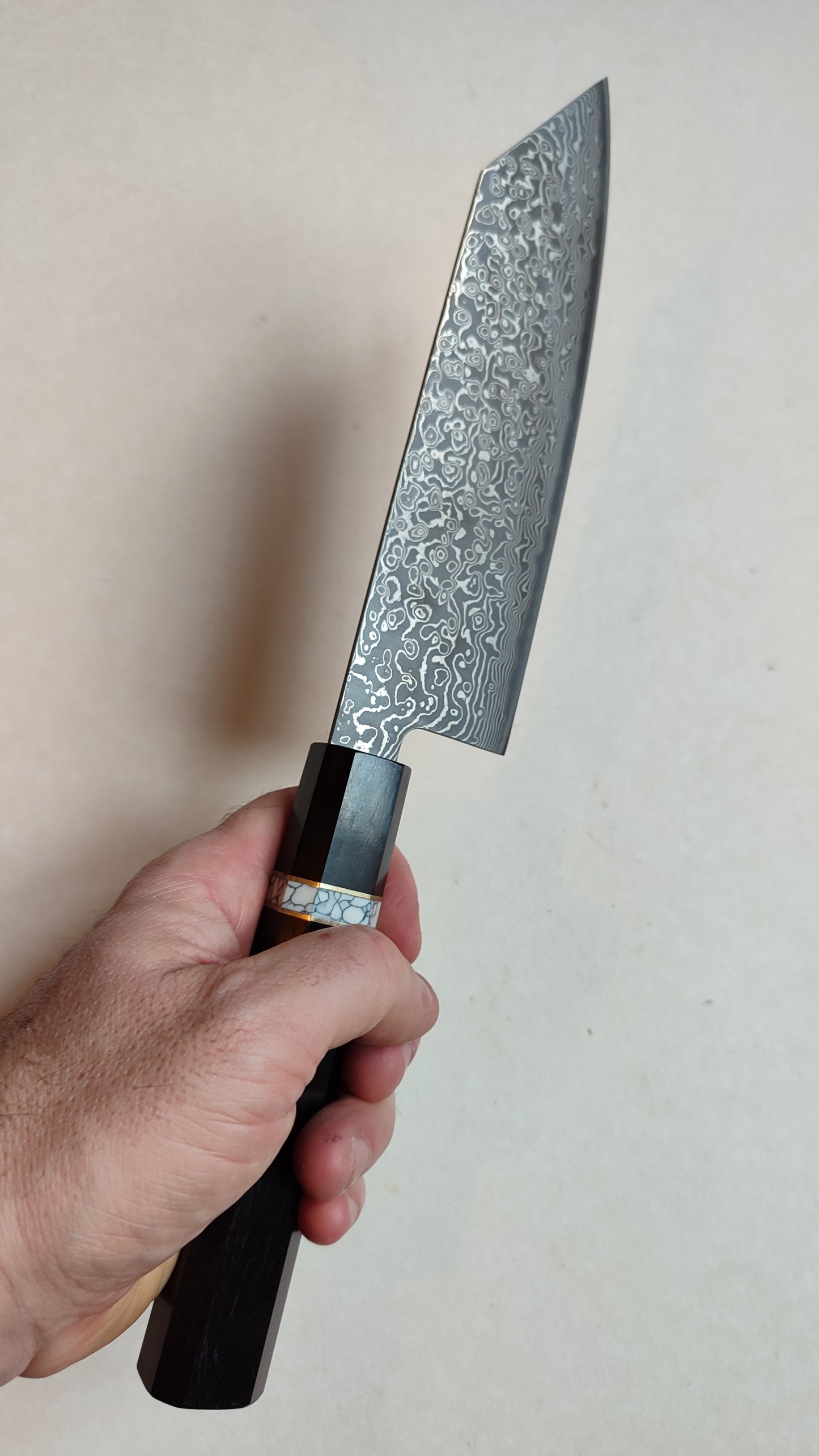 Magnifique couteau de cuisine japonais "Bunka" 190mm VG10