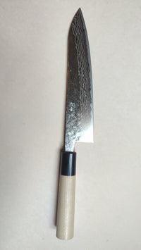Magnifique couteau de cuisine japonais "Gyuto" 210mm 440C Steel "Maruyoshi"