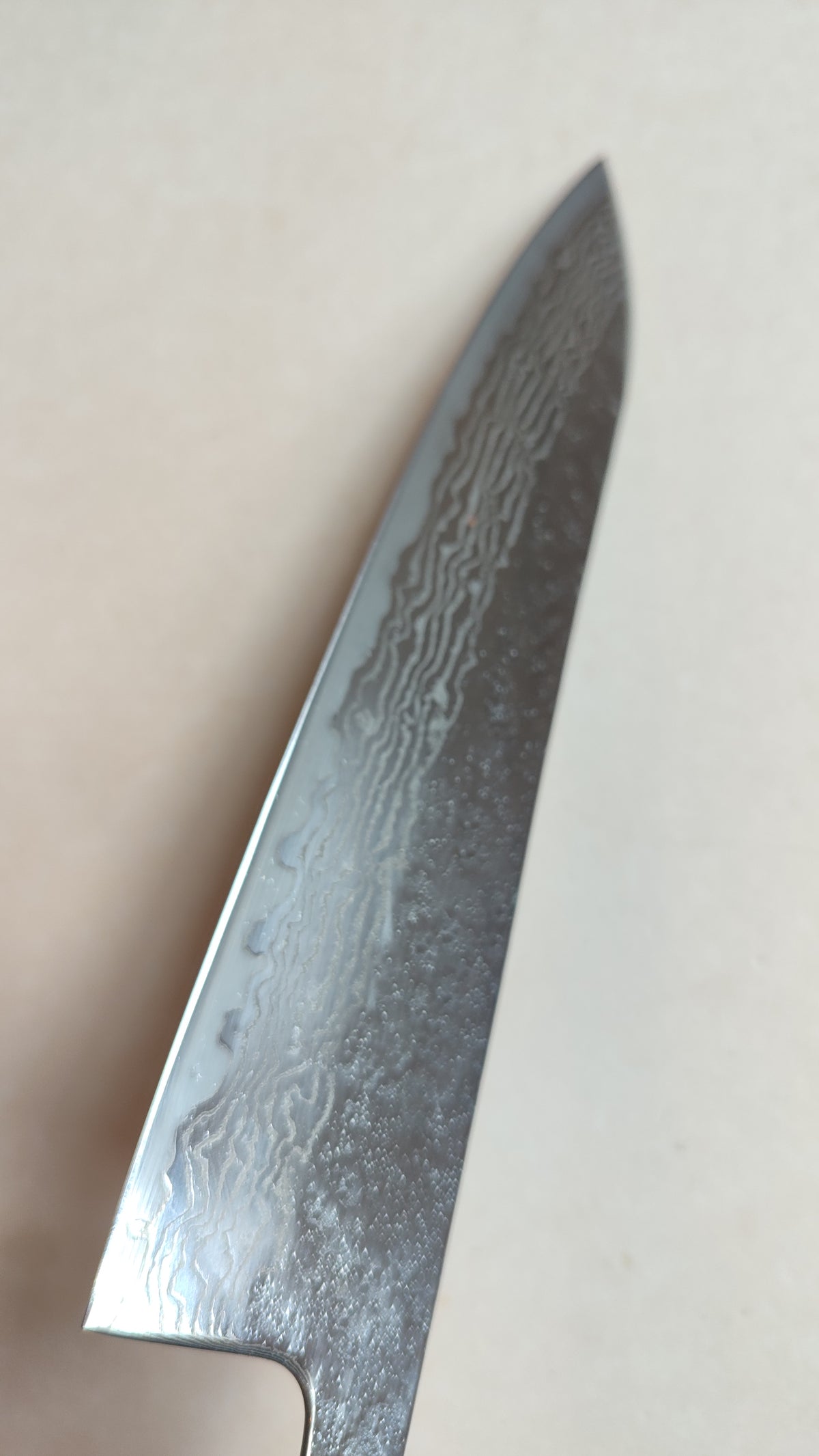 Magnifique couteau de cuisine japonais "Gyuto" 210mm 440C Steel "Maruyoshi"