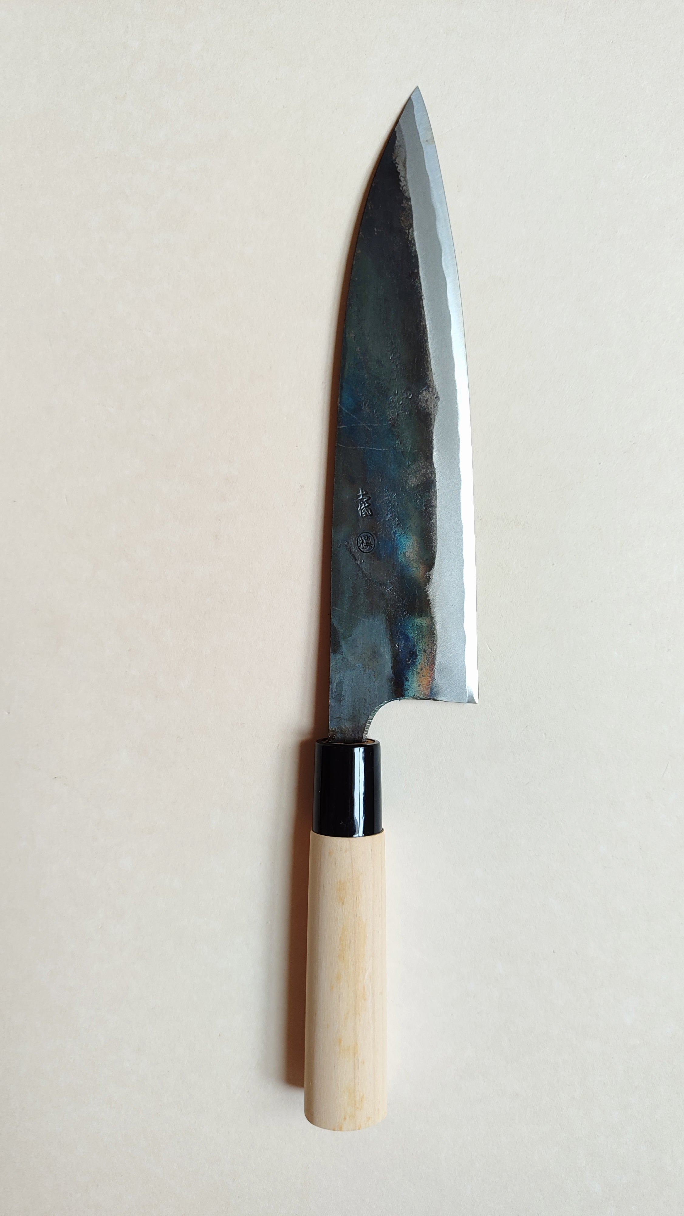 Magnifique couteau de cuisine japonais "Gyuto" 210mm White steel
