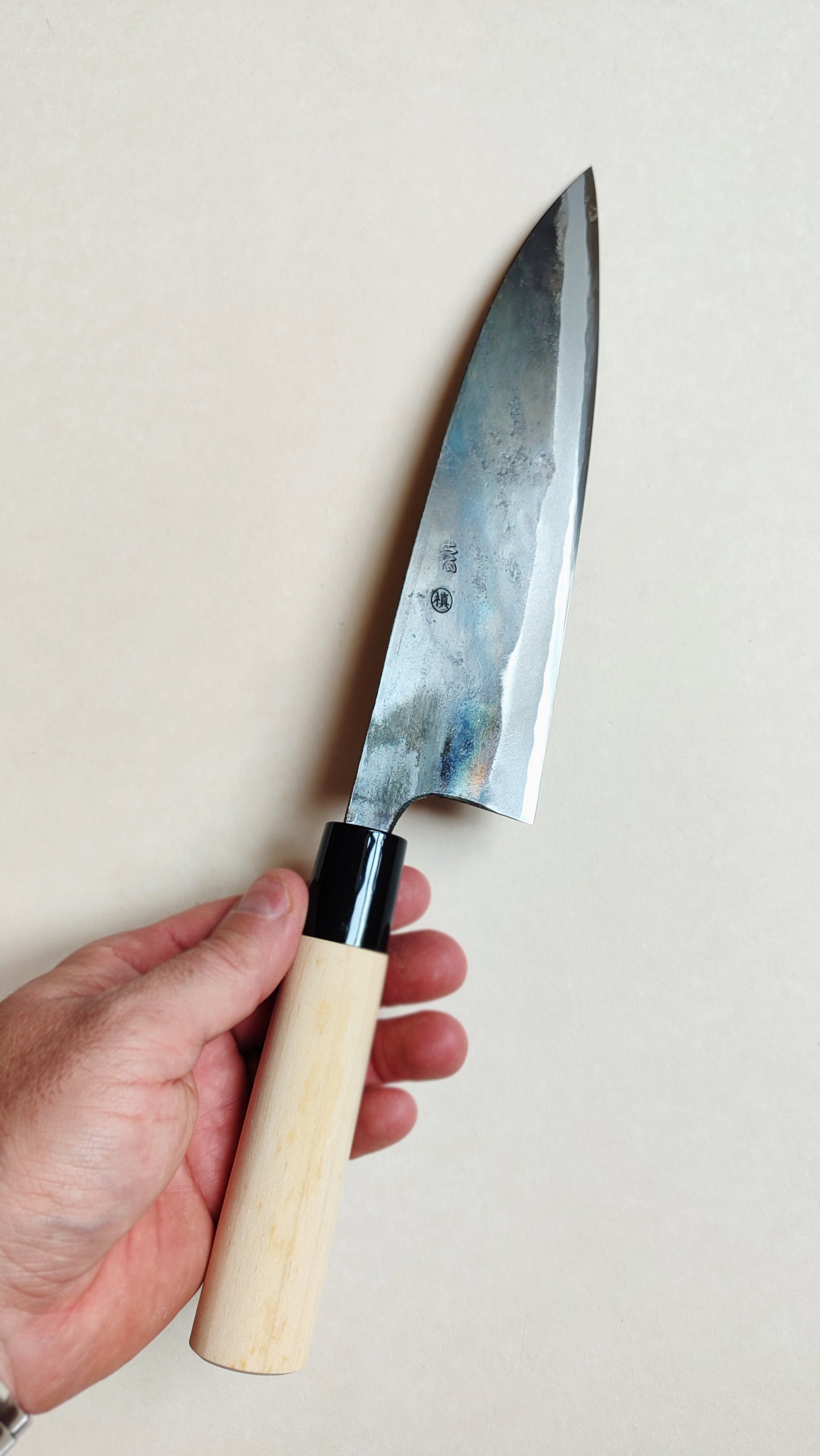 Magnifique couteau de cuisine japonais "Gyuto" 210mm White steel