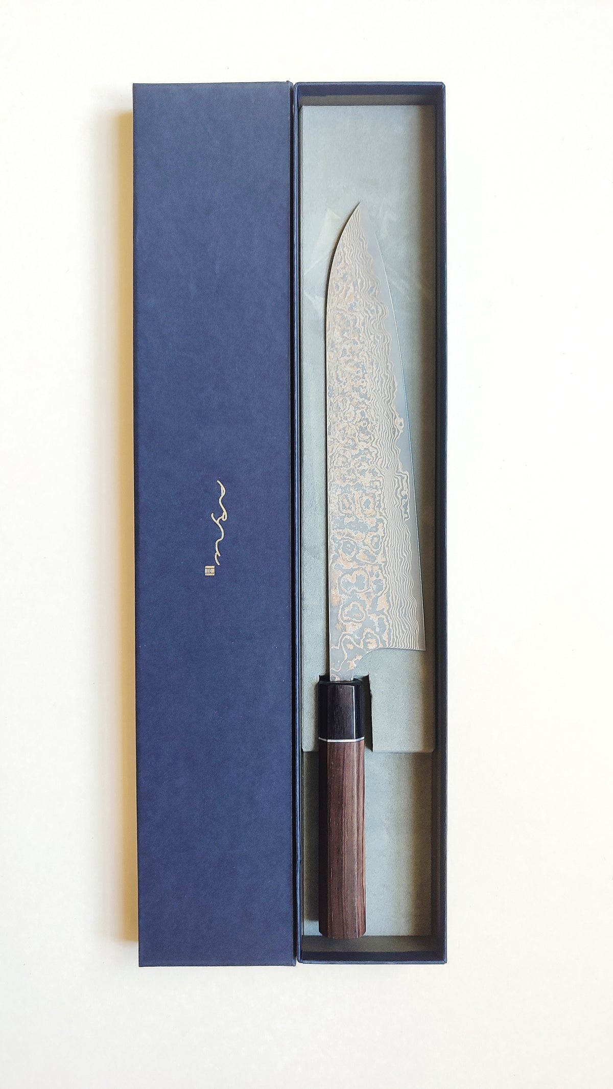 Magnifique couteau de cuisine japonais "Gyuto" 240mm Super Gold 2 Steel "Anryu"