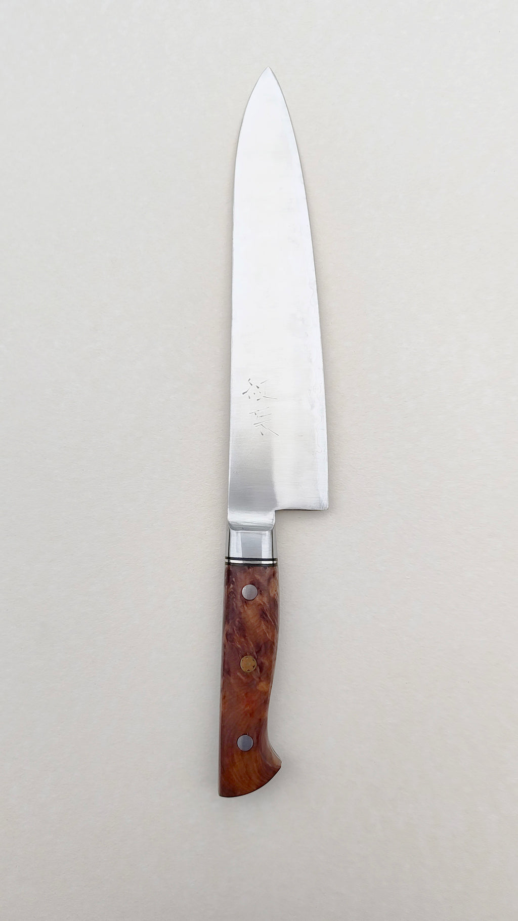 Couteau de cuisine japonais "Gyuto" 210mm Blue Steel "Hiro Masui"