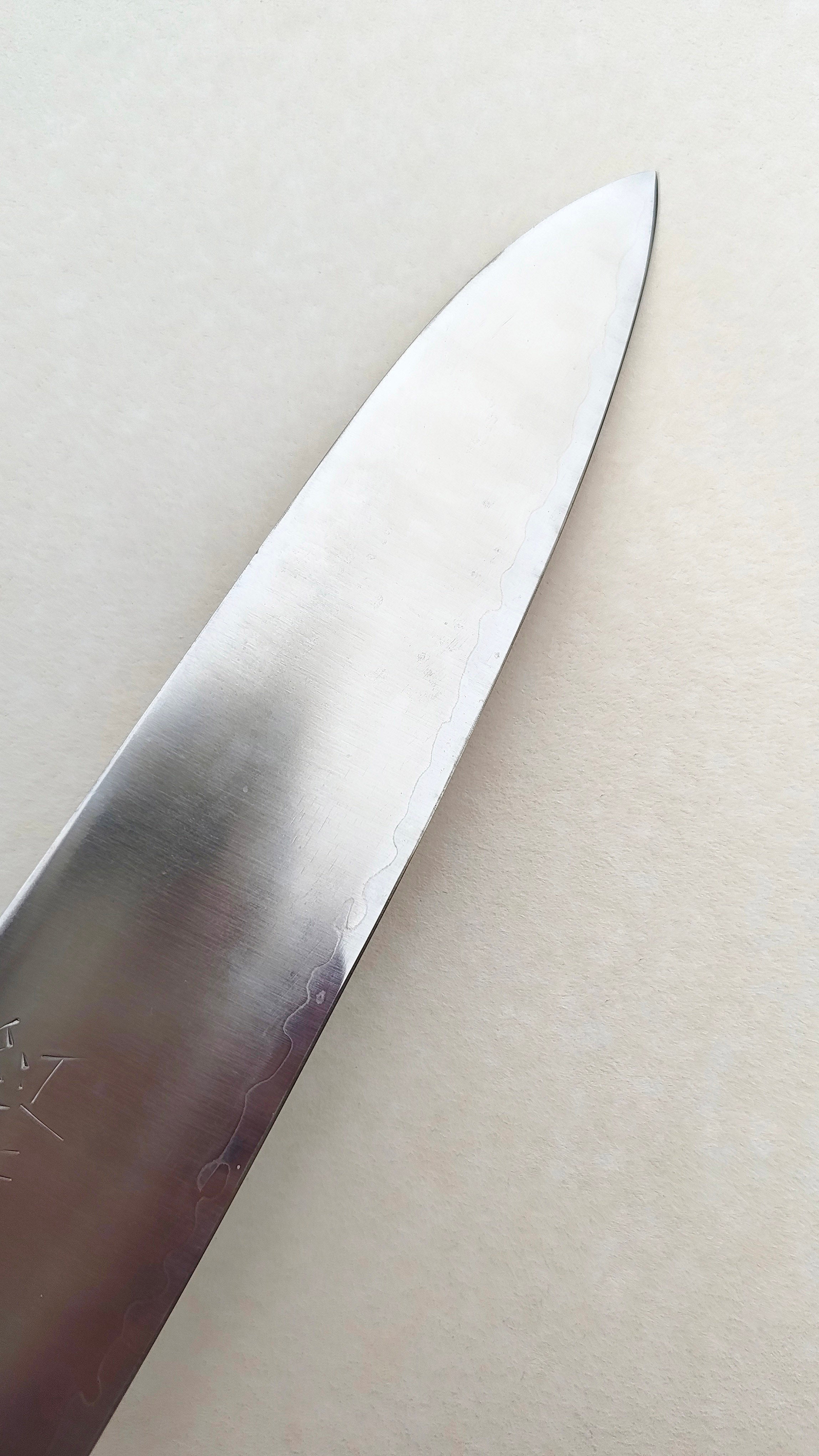 Couteau de cuisine japonais "Gyuto" 210mm Blue Steel "Hiro Masui"