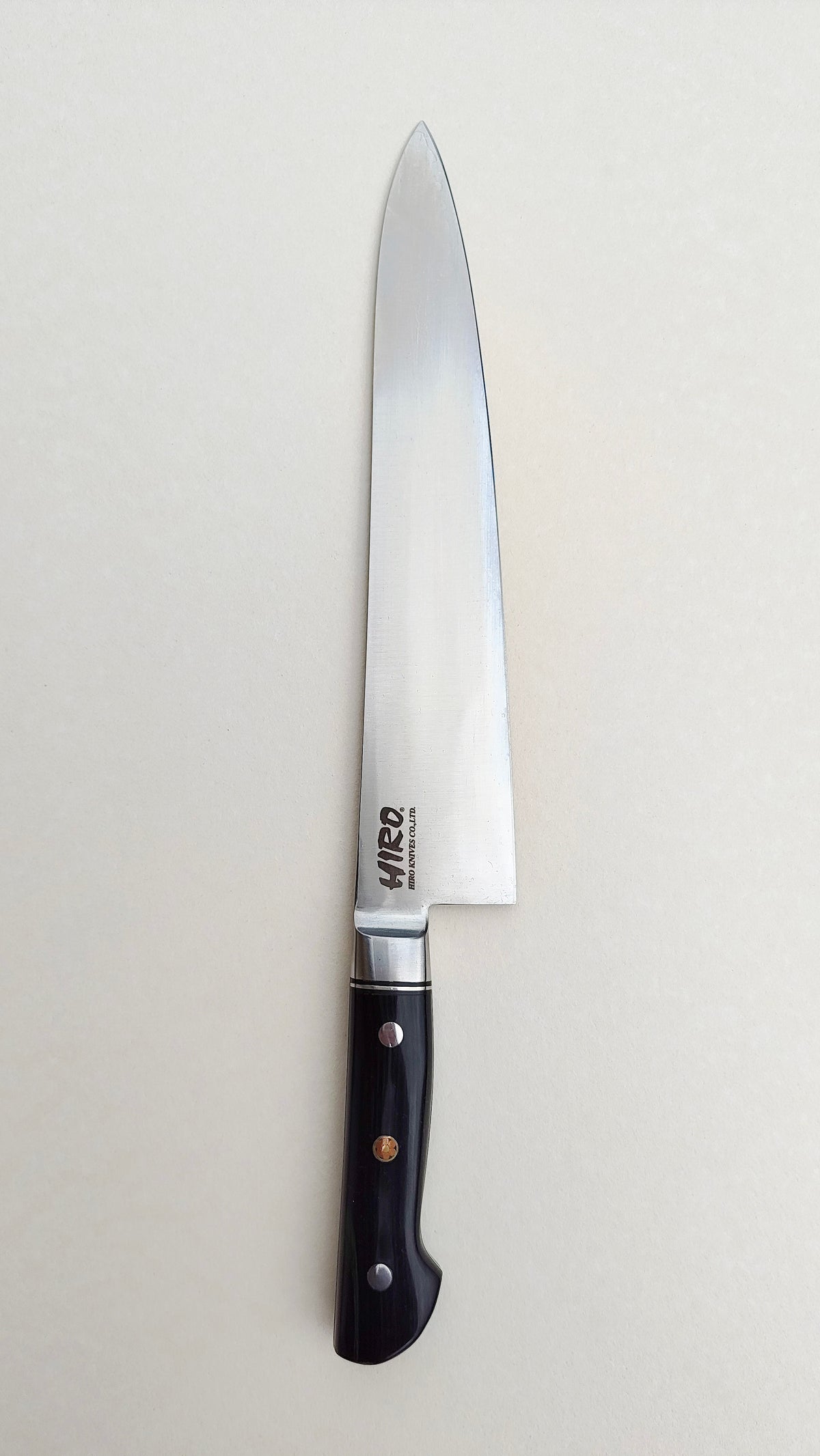 Couteau de cuisine japonais "Gyuto" 240mm Blue Steel "Hiro Masui"