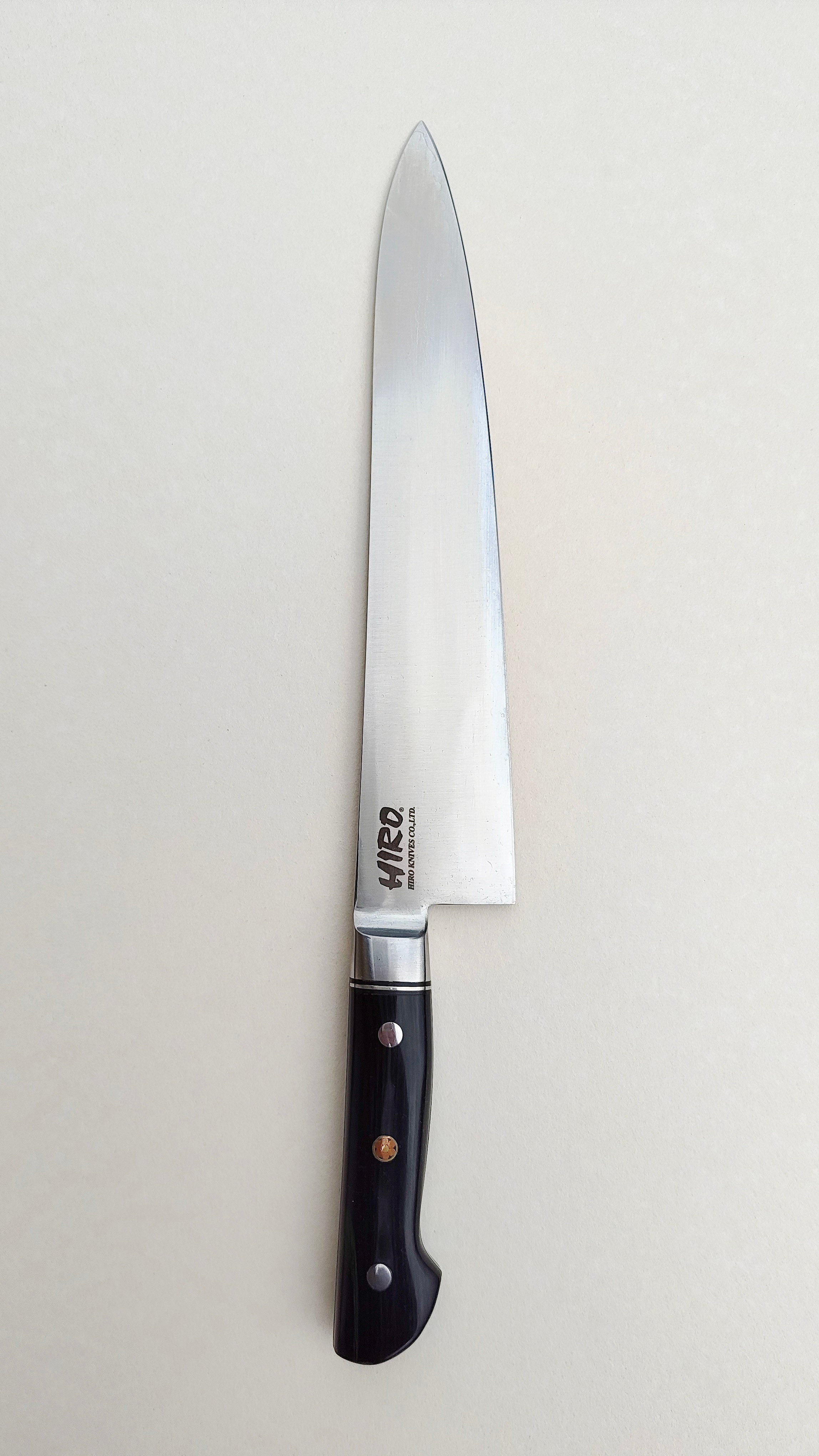 Couteau de cuisine japonais "Gyuto" 240mm Blue Steel "Hiro Masui"