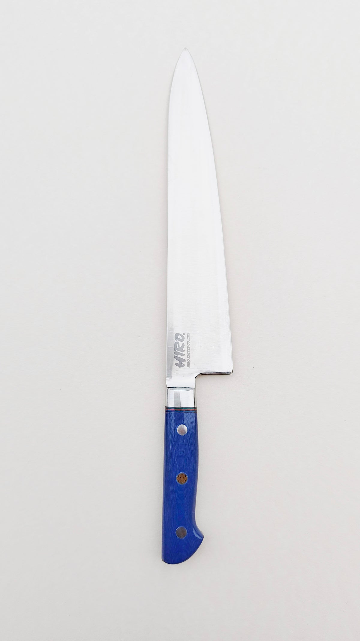Couteau de cuisine japonais "Gyuto" 240mm Blue Steel "Hiro Masui"