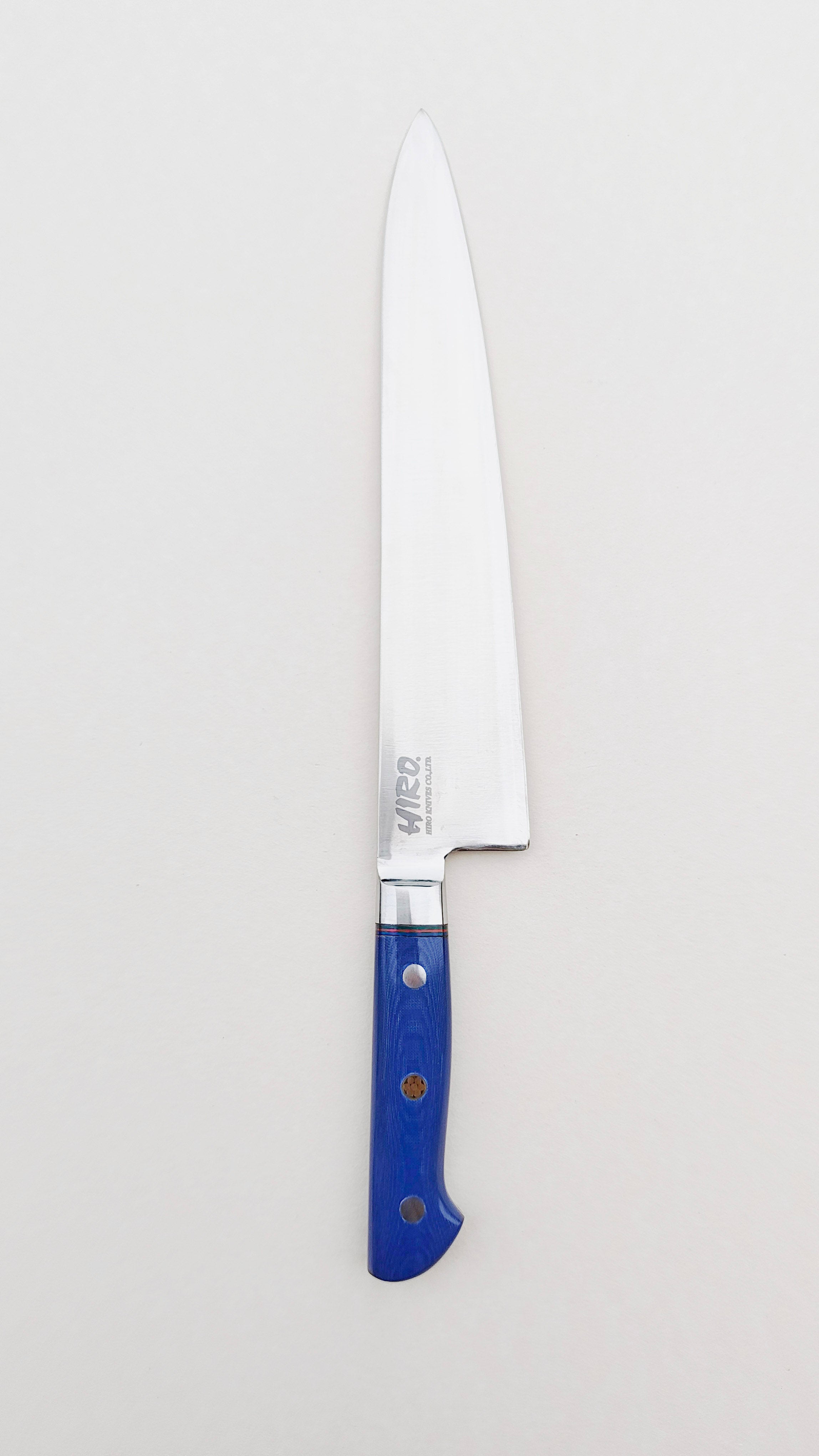 Couteau de cuisine japonais "Gyuto" 240mm Blue Steel "Hiro Masui"