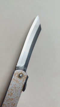 Couteau japonais pliable "Higonokami" 75mm Kurouchi