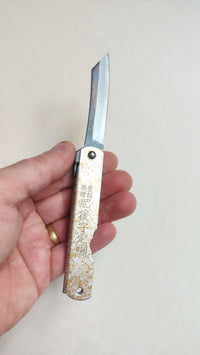 Couteau japonais pliable "Higonokami" 75mm Kurouchi