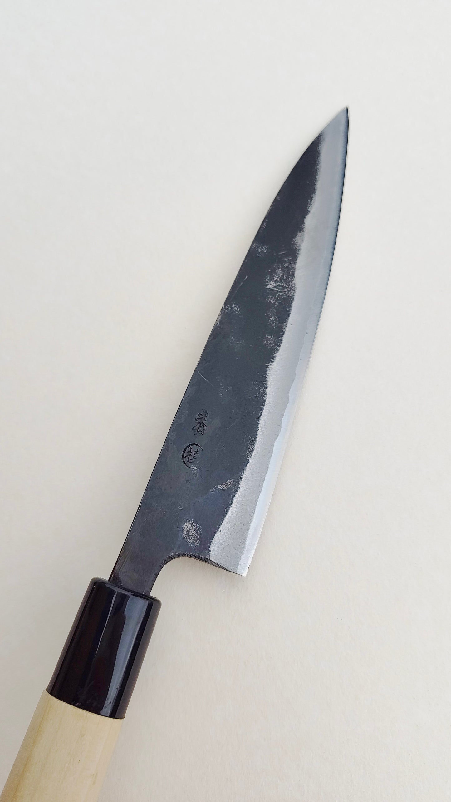 Couteau de cuisine japonais "Koyanagi" 165mm White Steel "Kurouchi"
