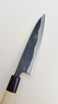 Couteau de cuisine japonais "Koyanagi" 165mm White Steel "Kurouchi"