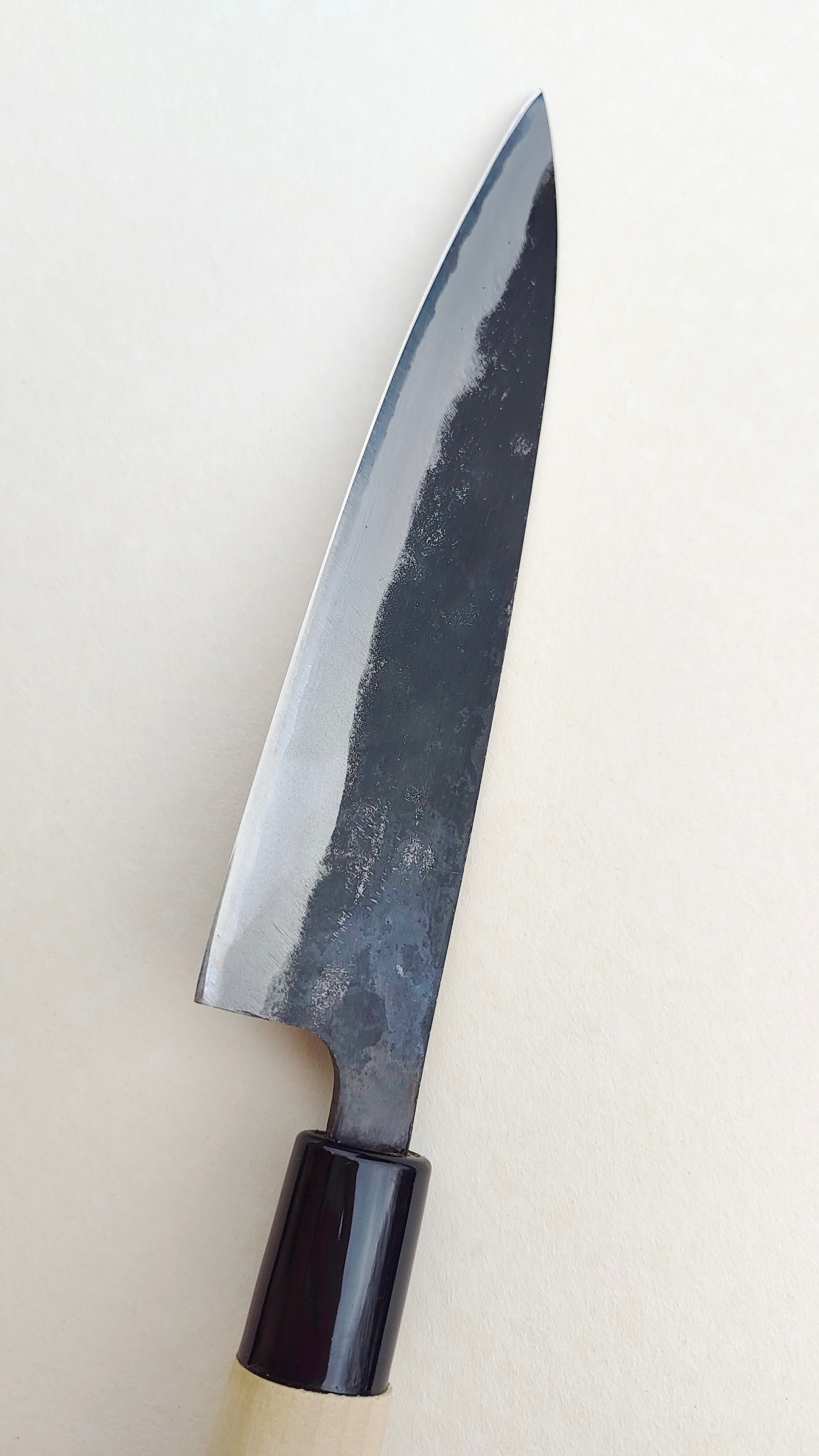 Couteau de cuisine japonais "Koyanagi" 165mm White Steel "Kurouchi"