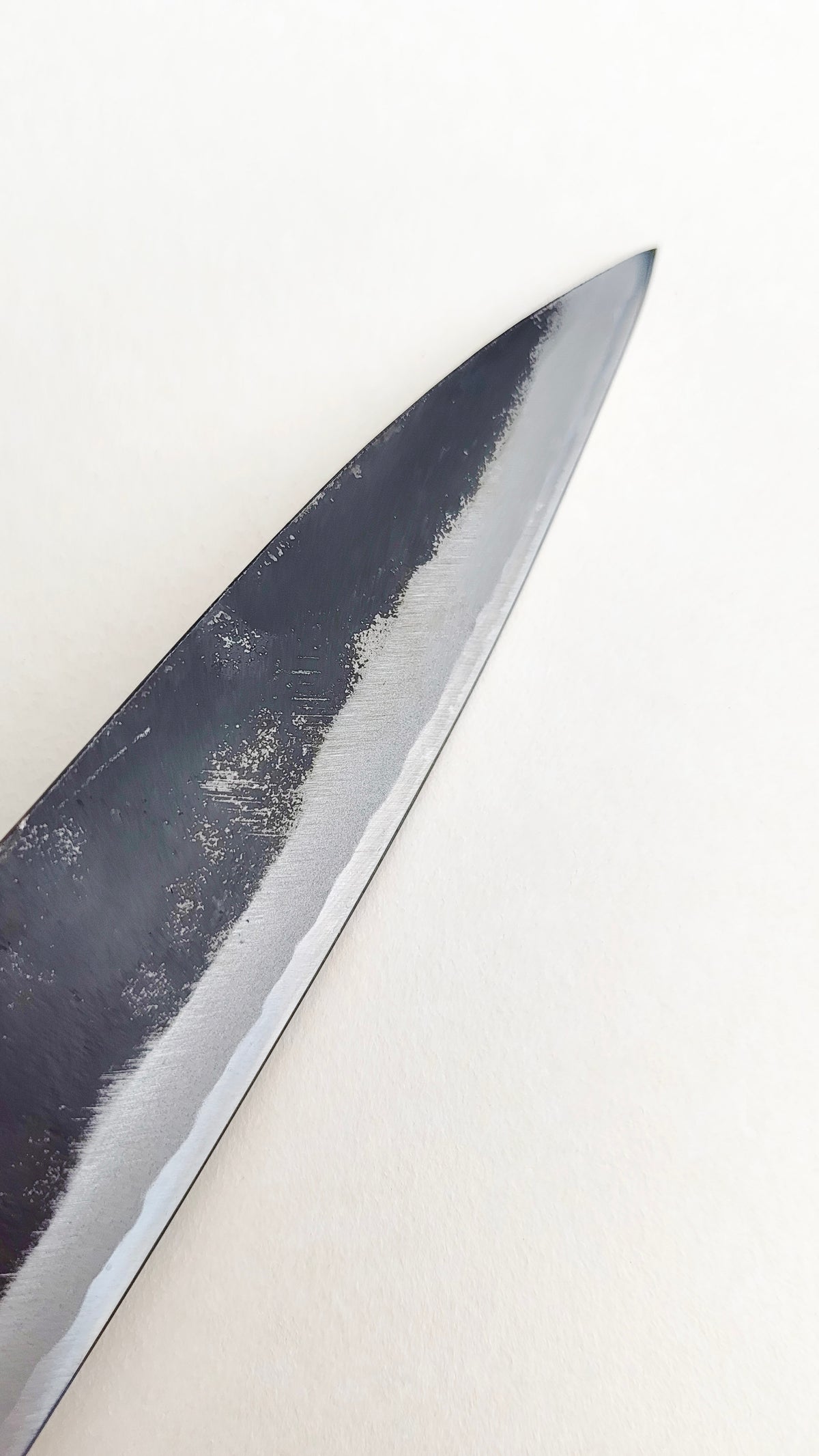 Couteau de cuisine japonais "Koyanagi" 165mm White Steel "Kurouchi"