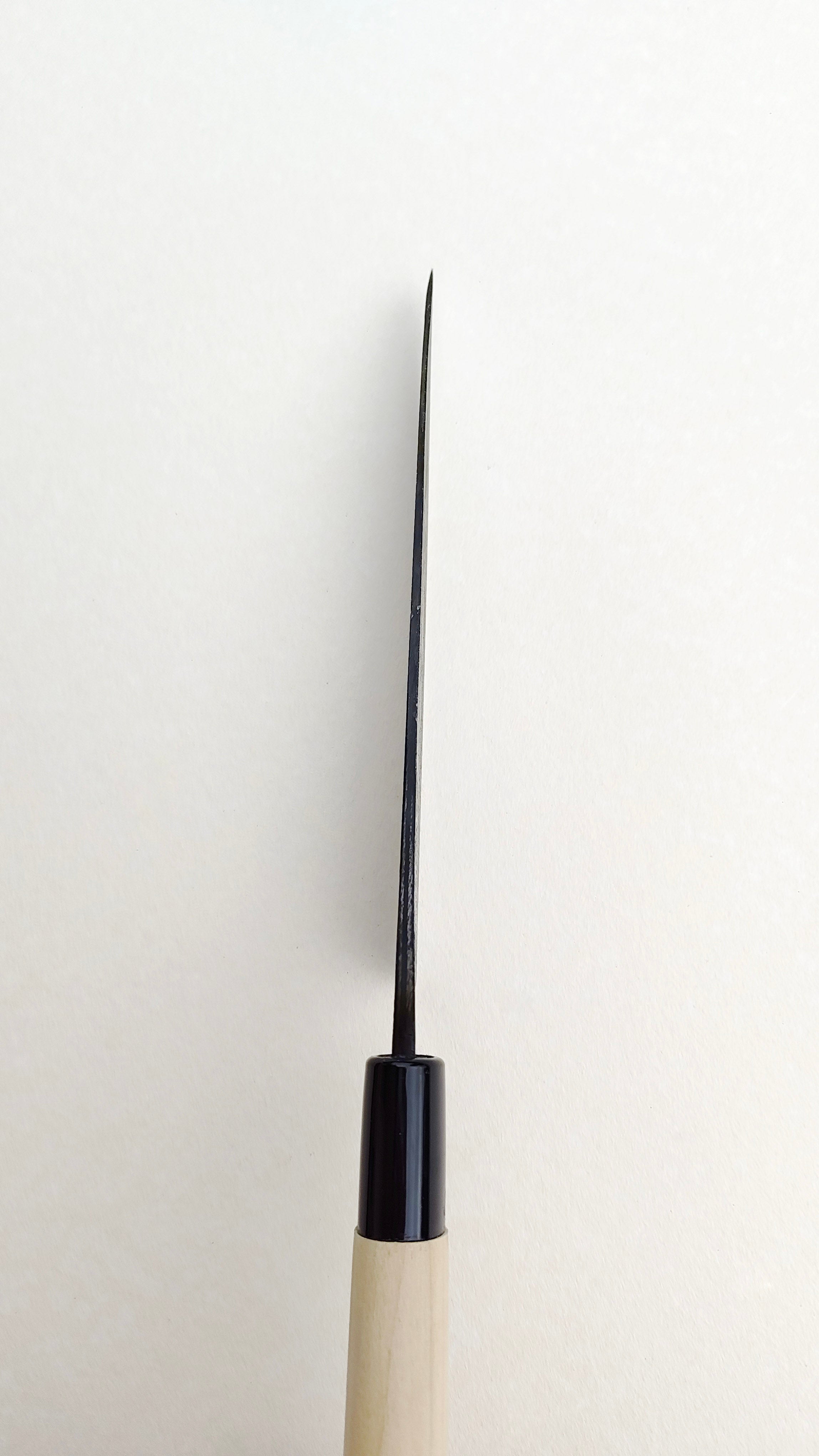 Couteau de cuisine japonais "Koyanagi" 165mm White Steel "Kurouchi"